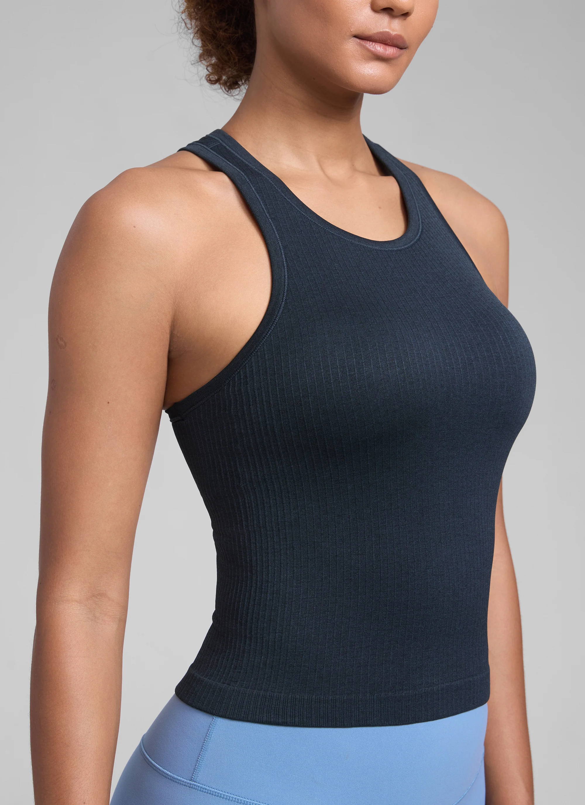 Seamless Racerback Hip Length Tank - Image 17