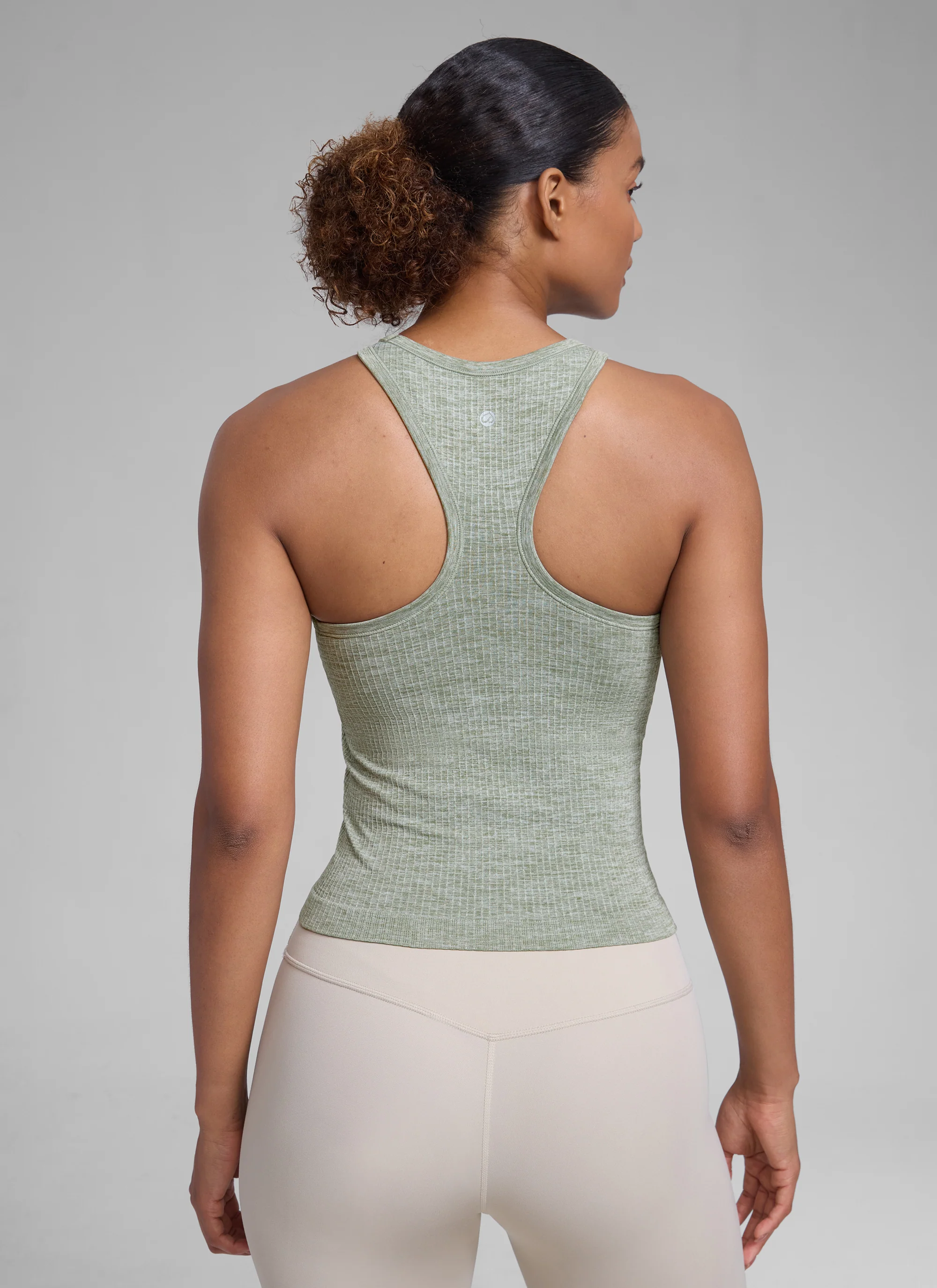 Seamless Racerback Hip Length Tank - Image 2