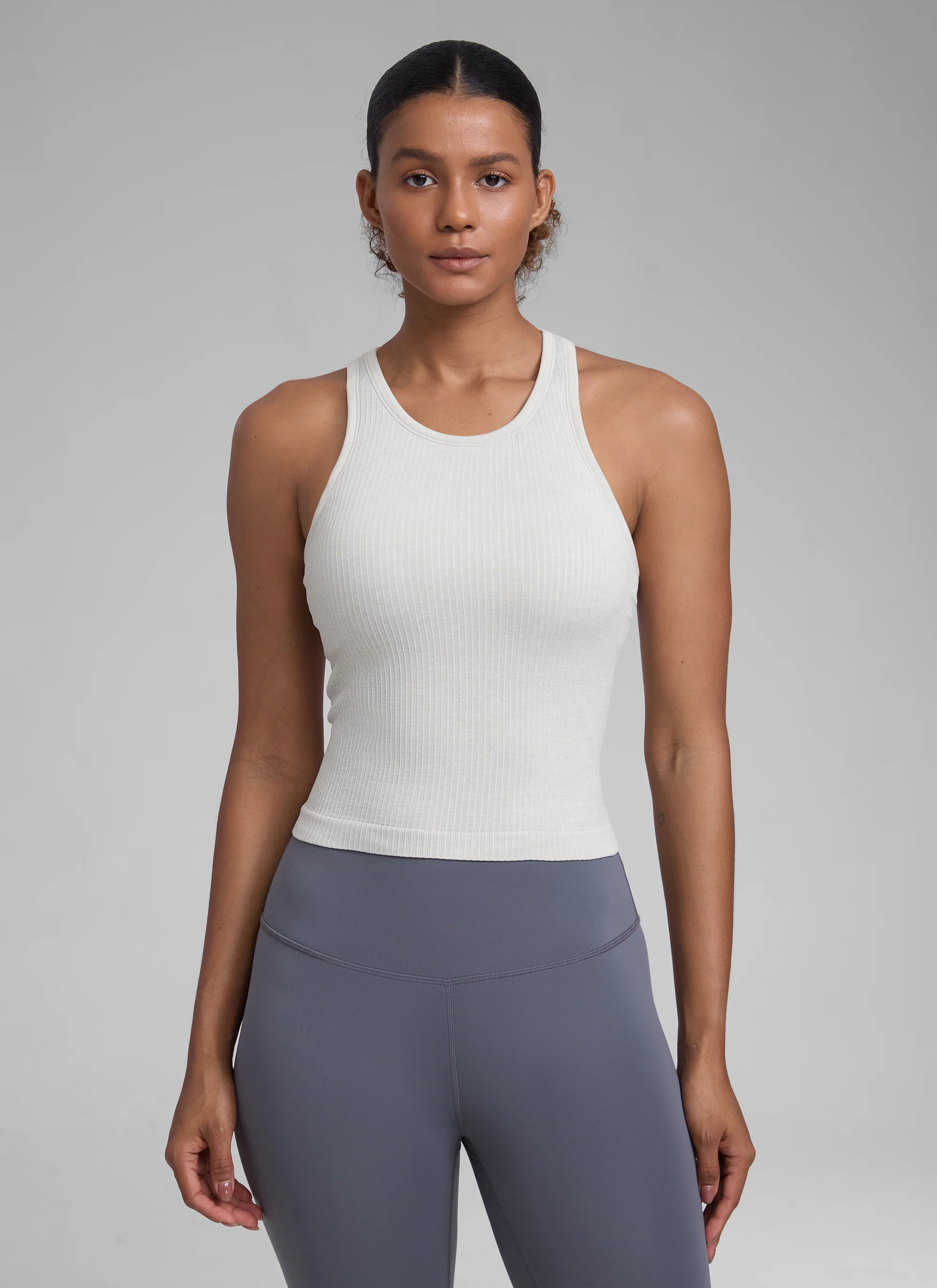 Seamless Racerback Hip Length Tank - Image 25