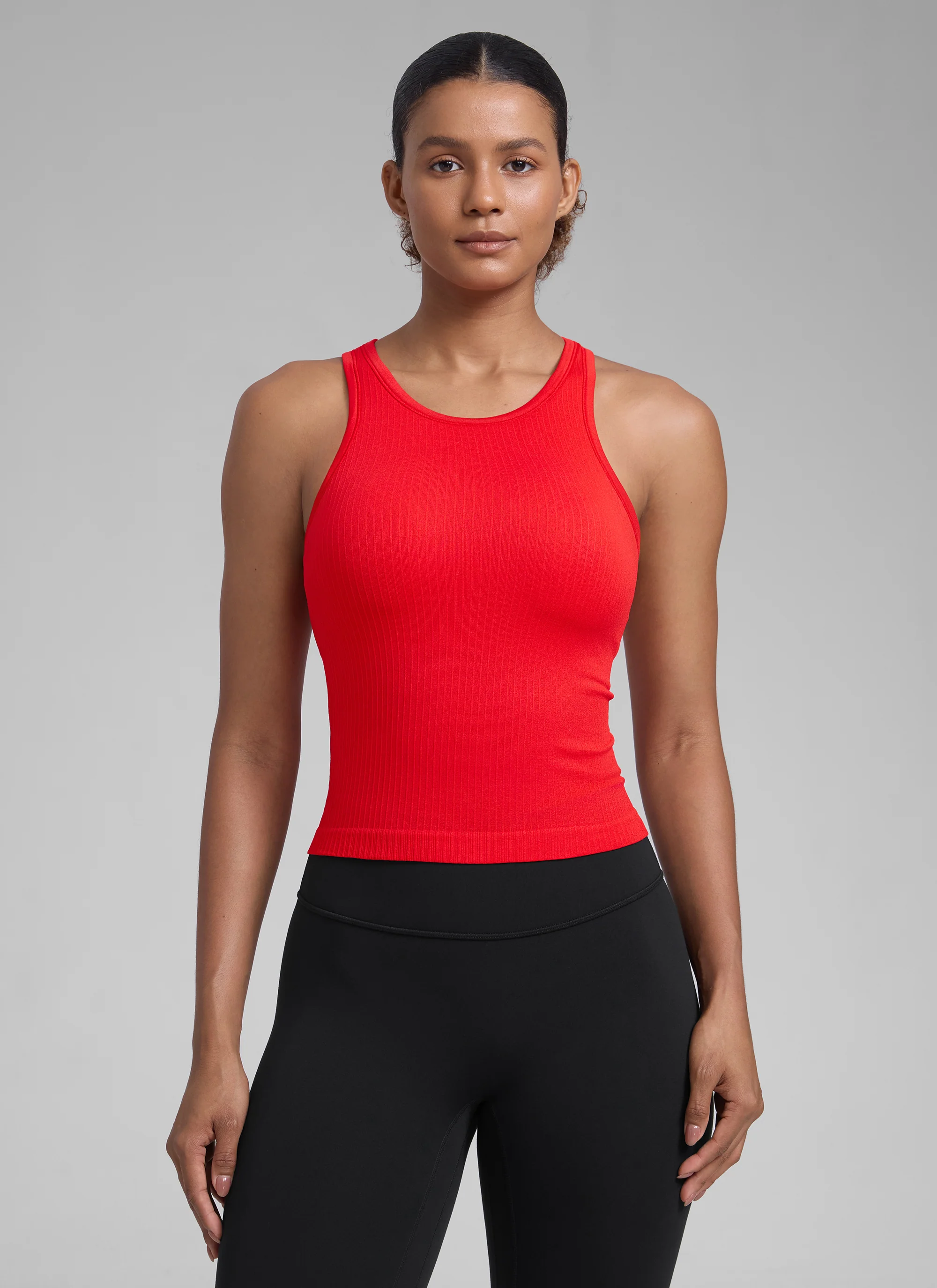 Seamless Racerback Hip Length Tank - Image 31