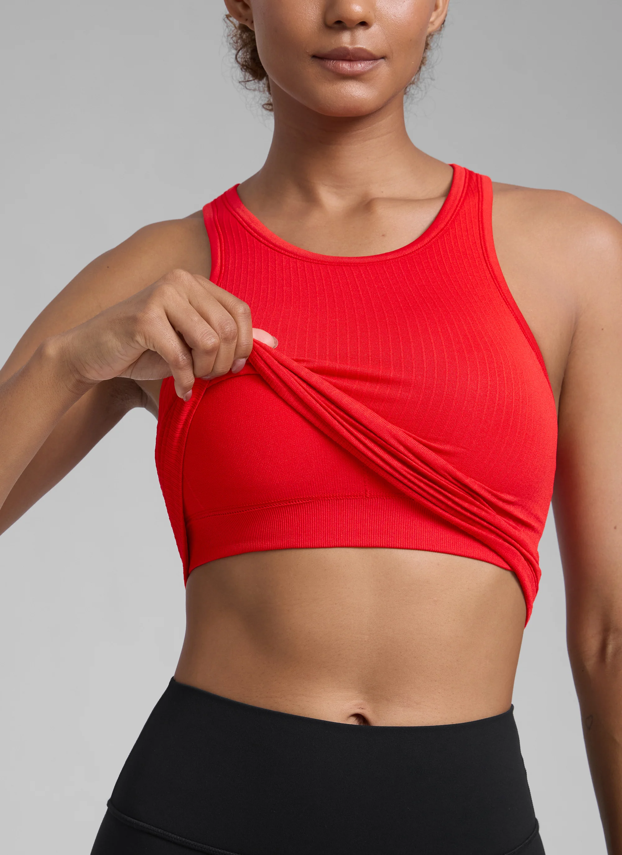 Seamless Racerback Hip Length Tank - Image 35