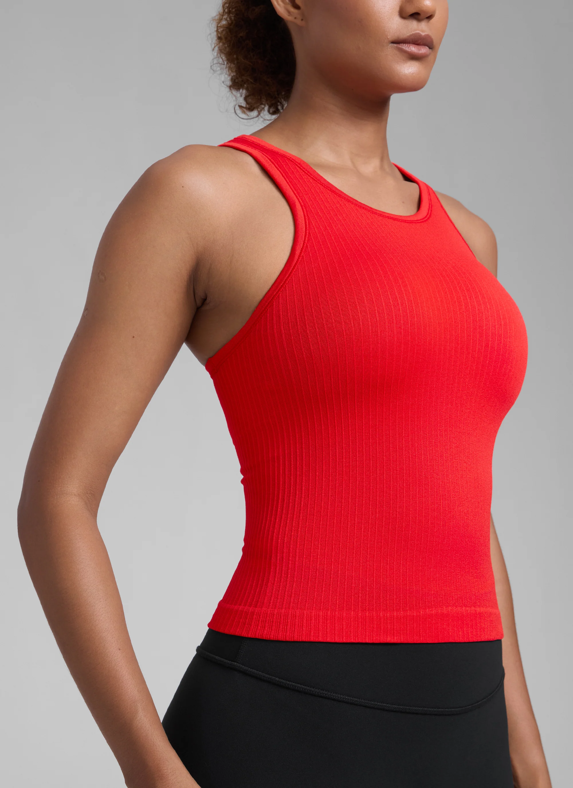 Seamless Racerback Hip Length Tank - Image 36