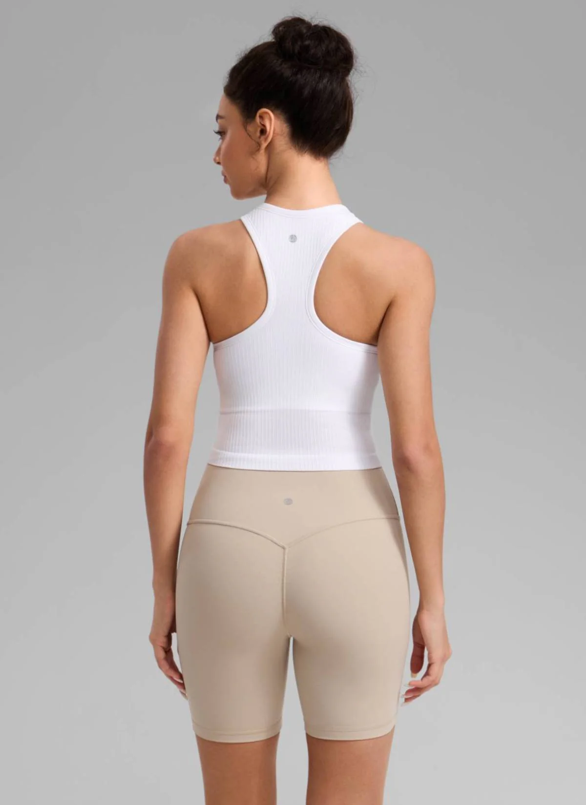 Seamless Ribbed Racerback Crop Tank - Image 22