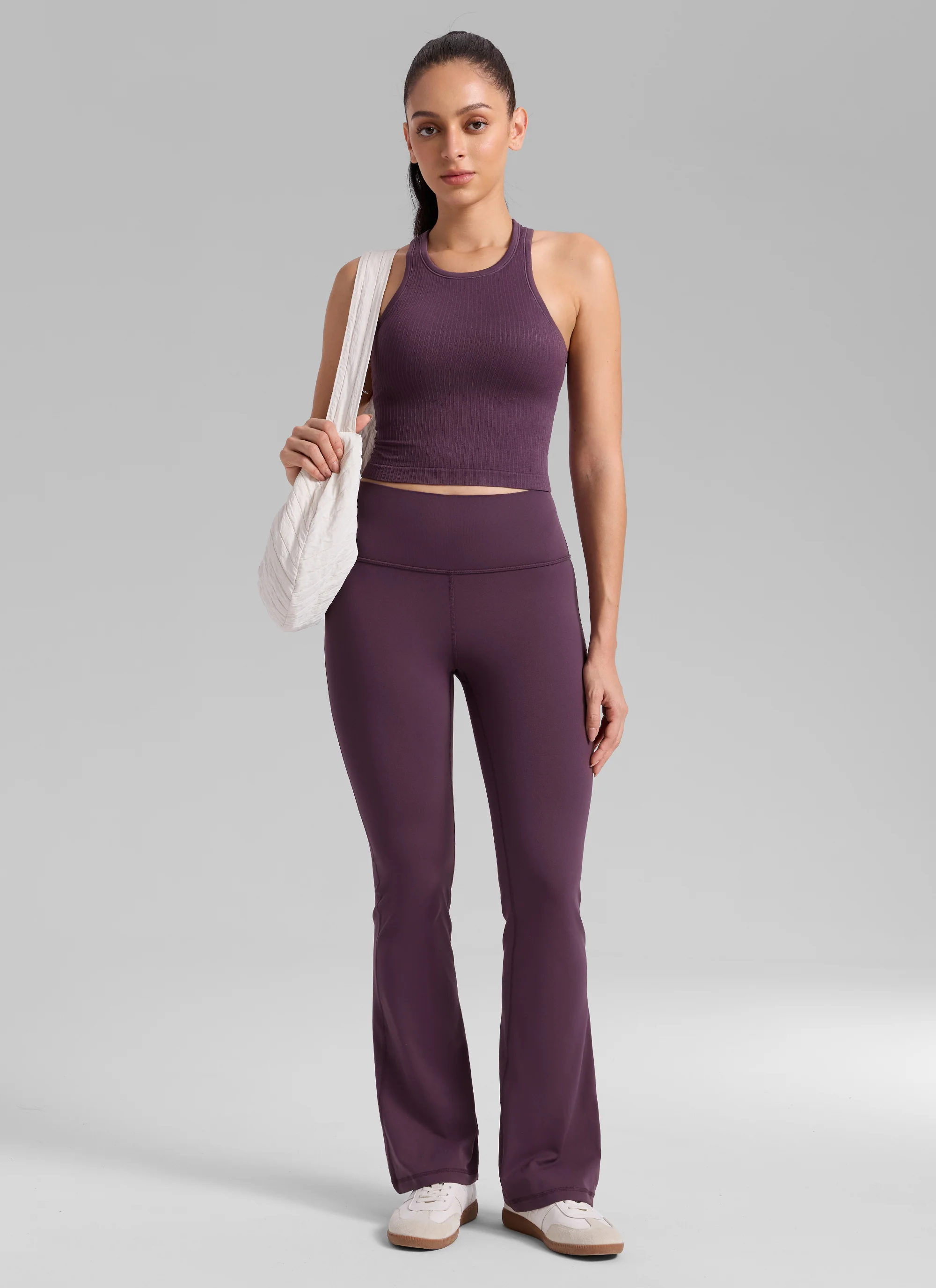 Seamless Ribbed Racerback Crop Tank - Image 6