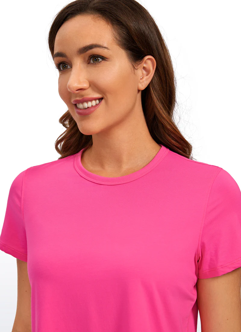 Pima Cotton Classic-Fit Cropped Short Sleeve - Image 14