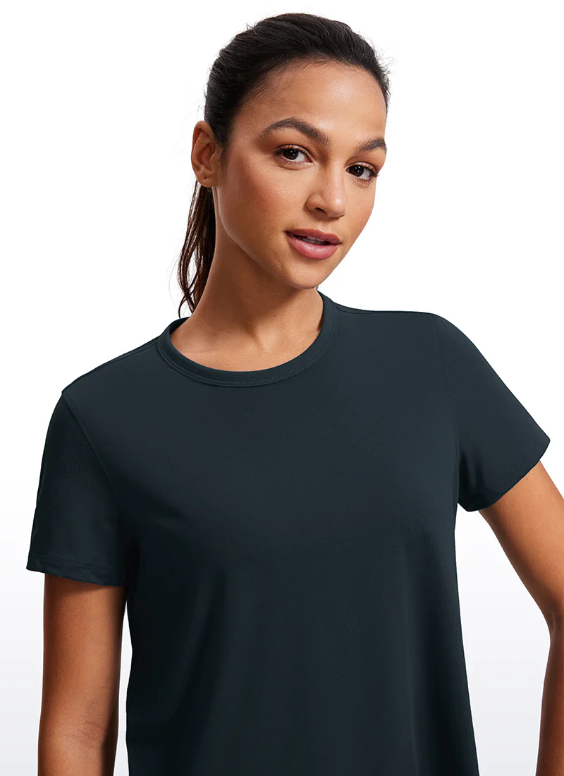 Pima Cotton Classic-Fit Cropped Short Sleeve - Image 20