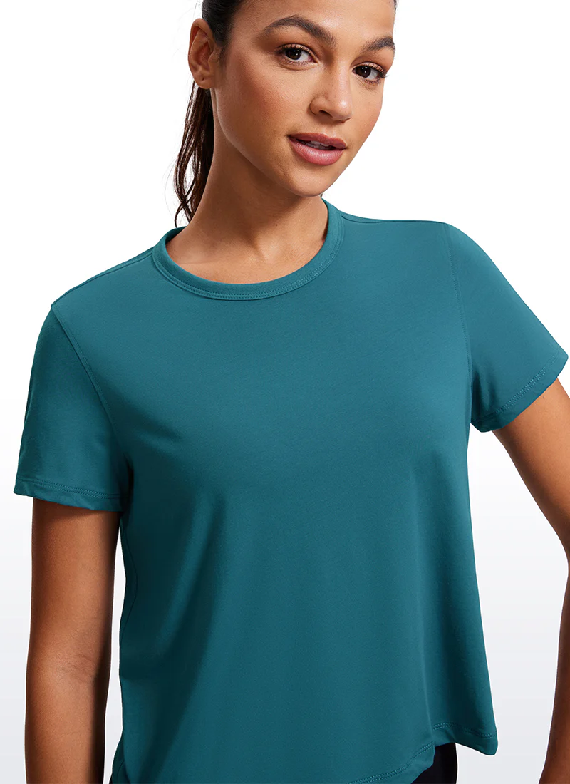 Pima Cotton Classic-Fit Cropped Short Sleeve - Image 23