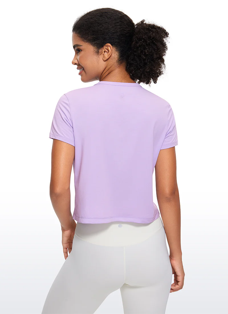 Pima Cotton Classic-Fit Cropped Short Sleeve - Image 25