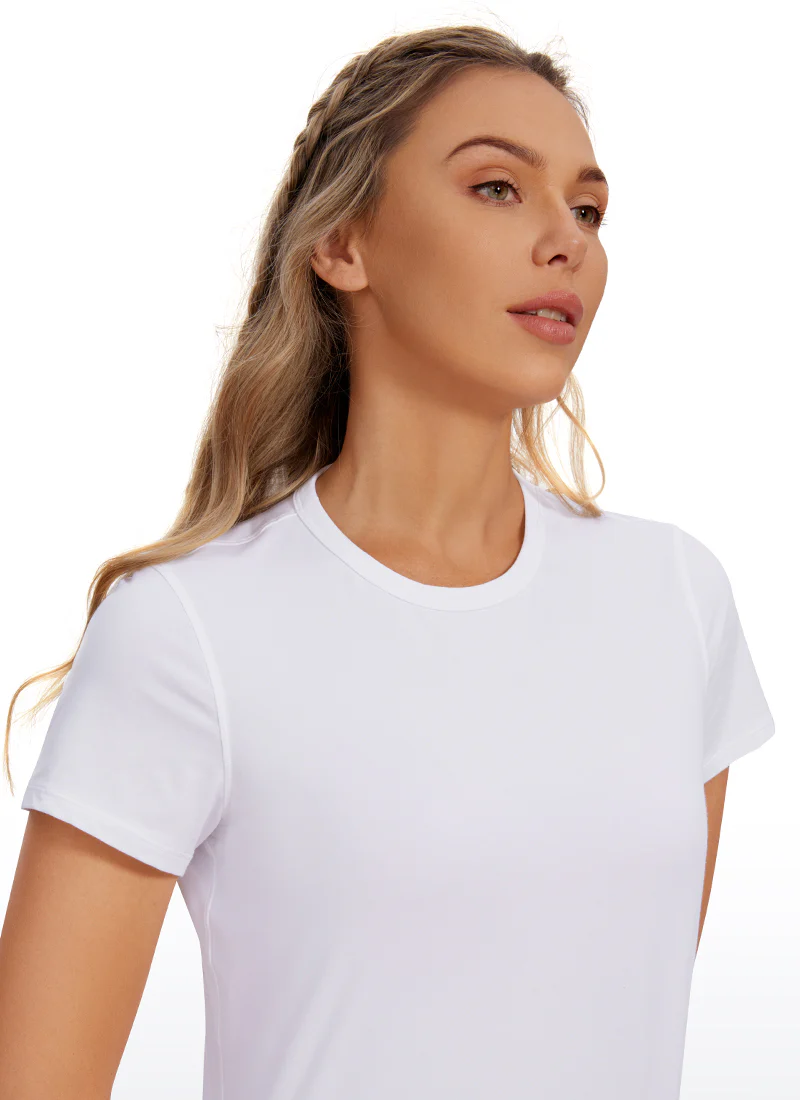 Pima Cotton Classic-Fit Cropped Short Sleeve - Image 8