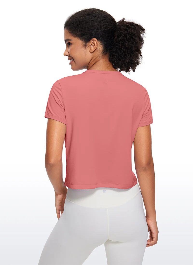 Pima Cotton Classic-Fit Cropped Short Sleeve - Image 2