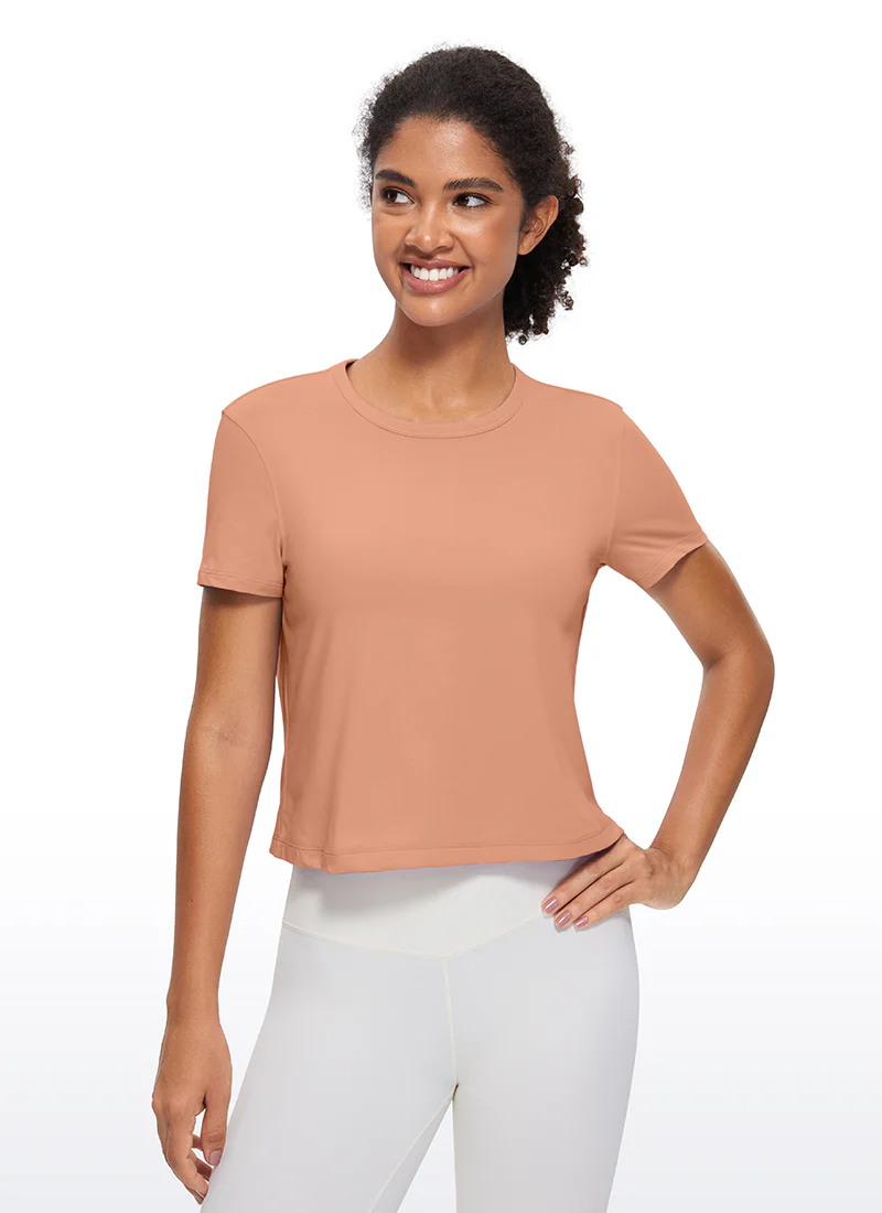 Pima Cotton Classic-Fit Cropped Short Sleeve - Image 5