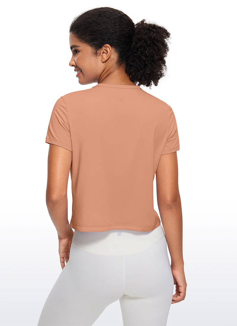 Pima Cotton Classic-Fit Cropped Short Sleeve - Image 6