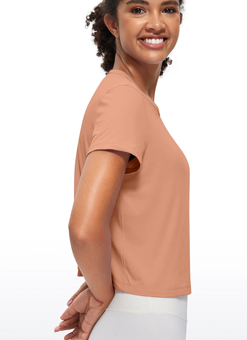 Pima Cotton Classic-Fit Cropped Short Sleeve - Image 8