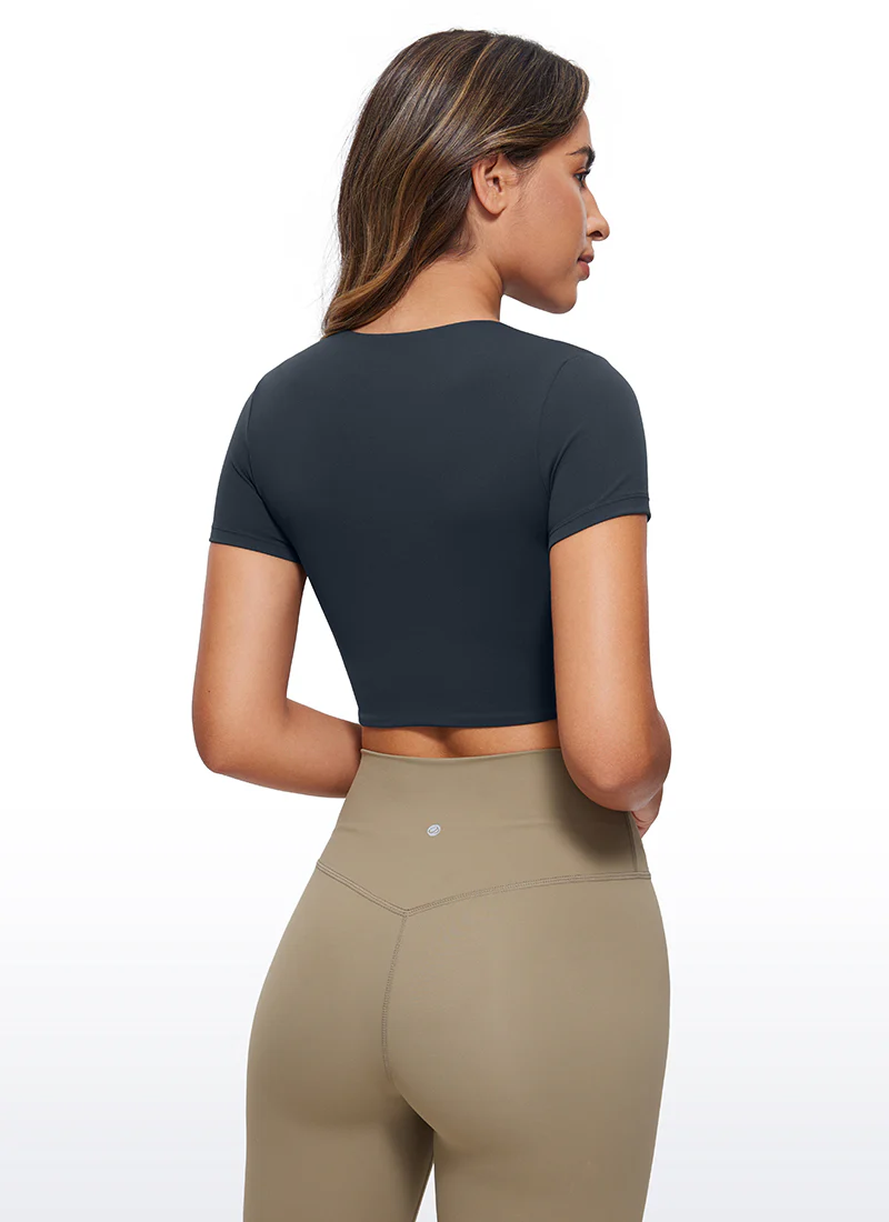 Butterluxe Double Lined Cropped Short Sleeve - Image 10
