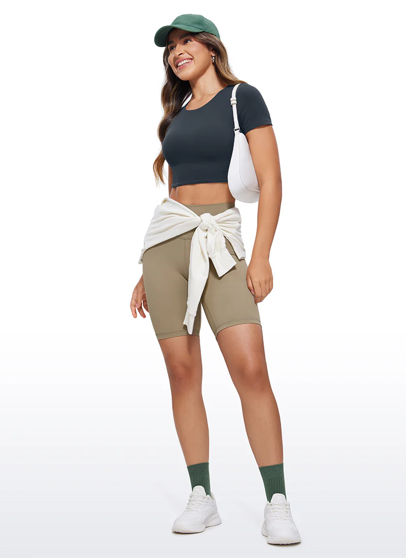 Butterluxe Double Lined Cropped Short Sleeve - Image 11