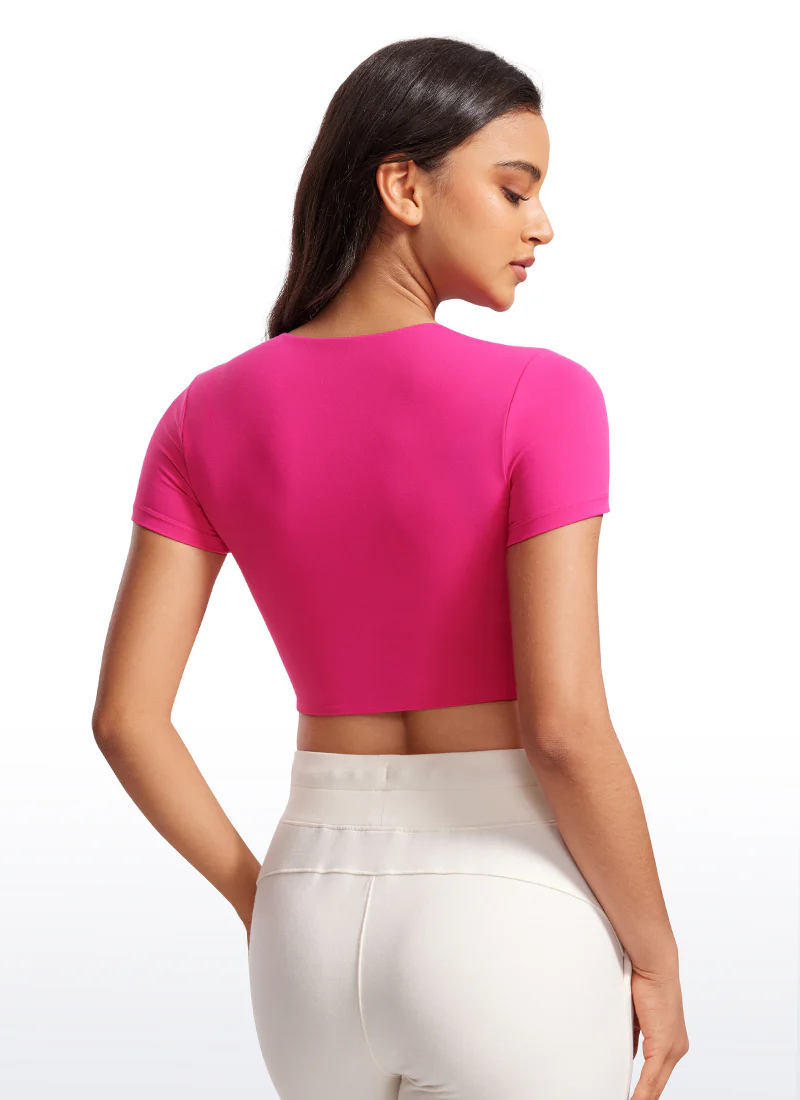 Butterluxe Double Lined Cropped Short Sleeve - Image 2