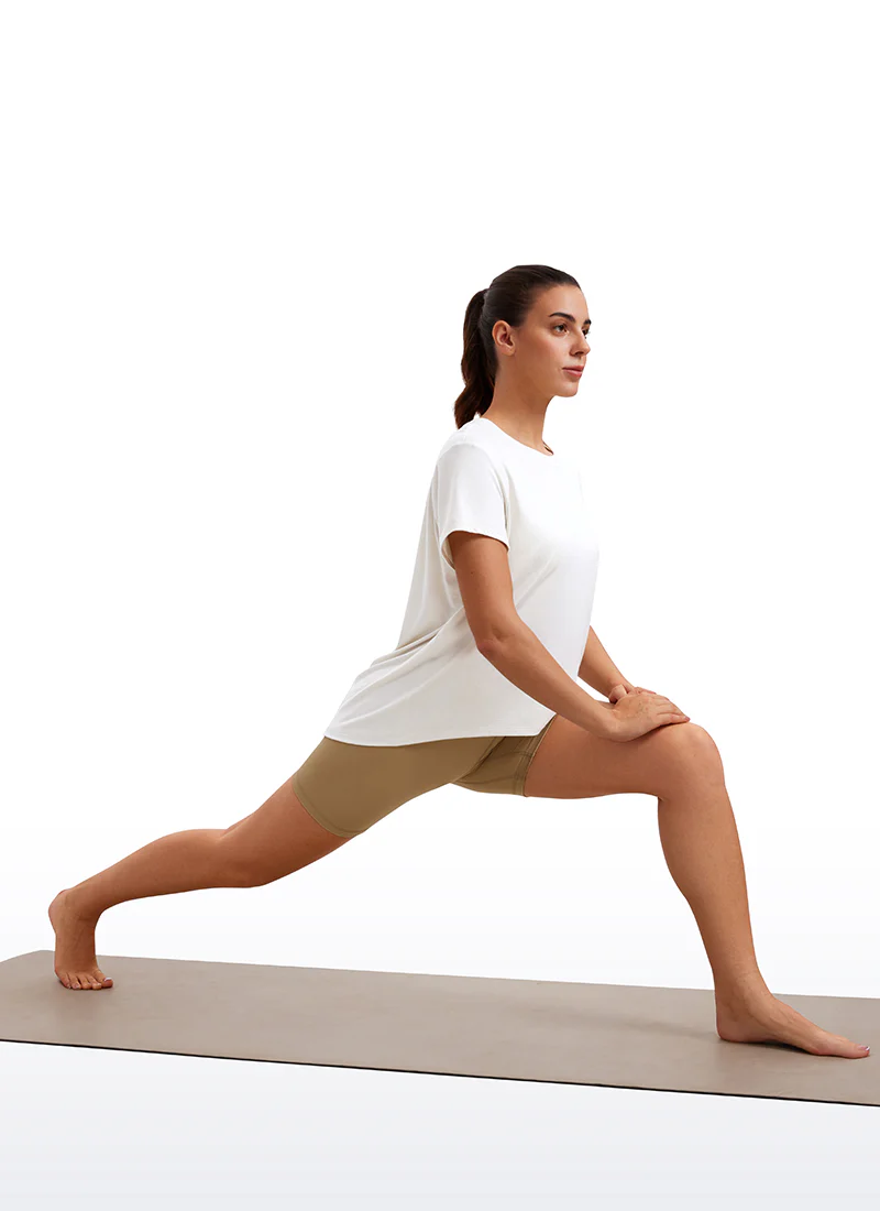 Flowy Yoga Crew Neck Short Sleeve - Image 15