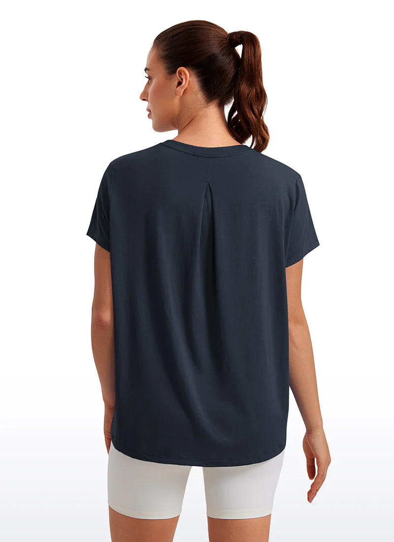 Flowy Yoga Crew Neck Short Sleeve - Image 18