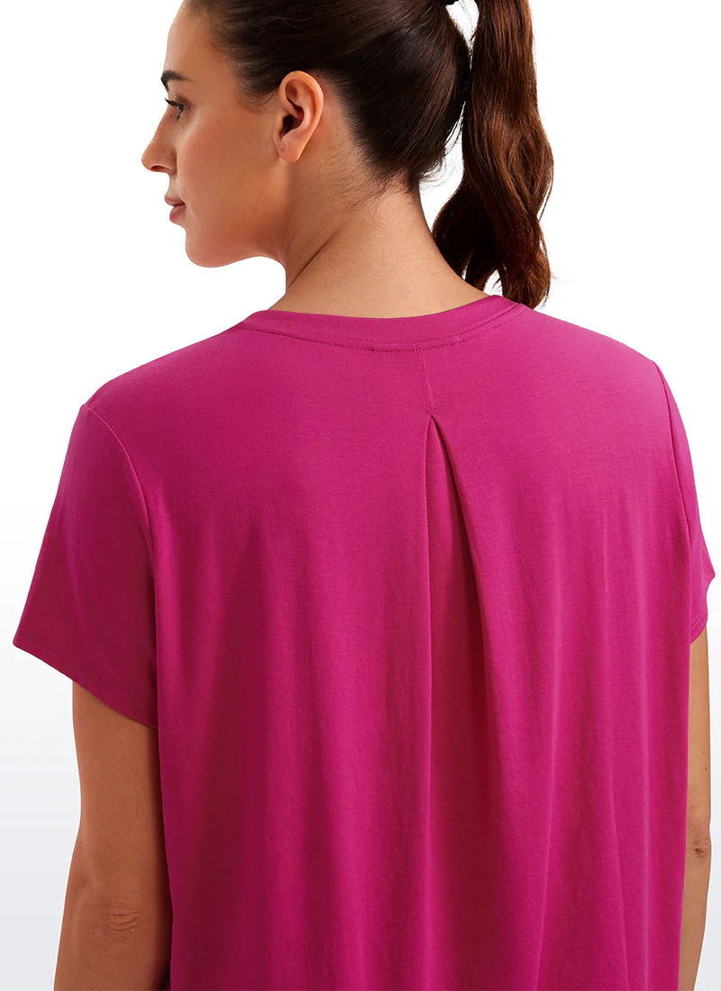 Flowy Yoga Crew Neck Short Sleeve - Image 24