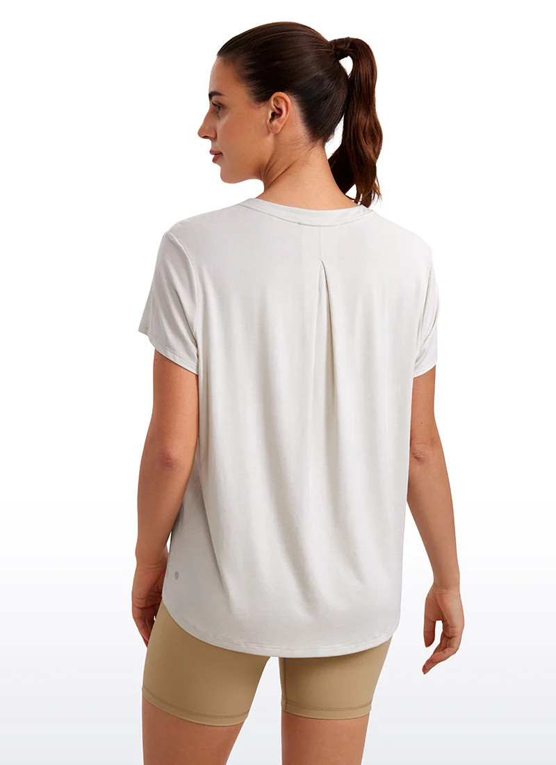 Flowy Yoga Crew Neck Short Sleeve - Image 26