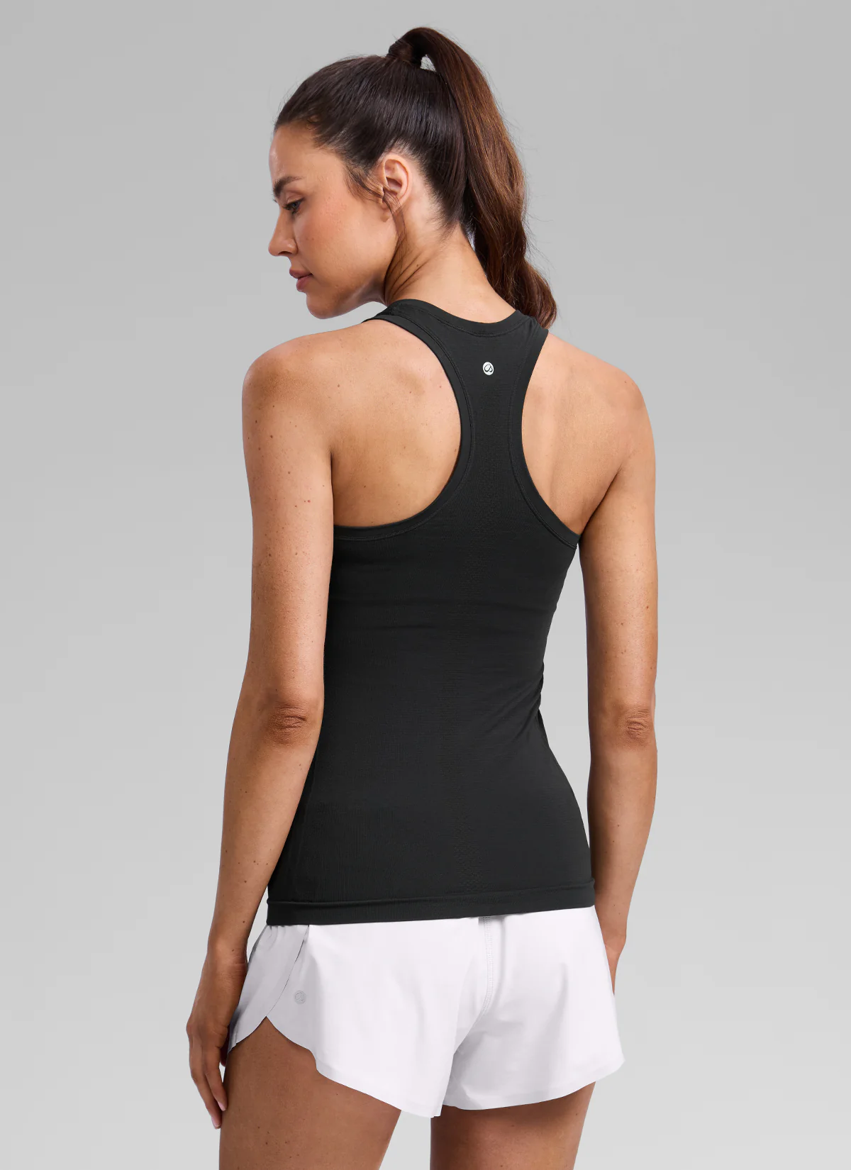Seamless Racerback High Crewneck Hip Tank - Image 14