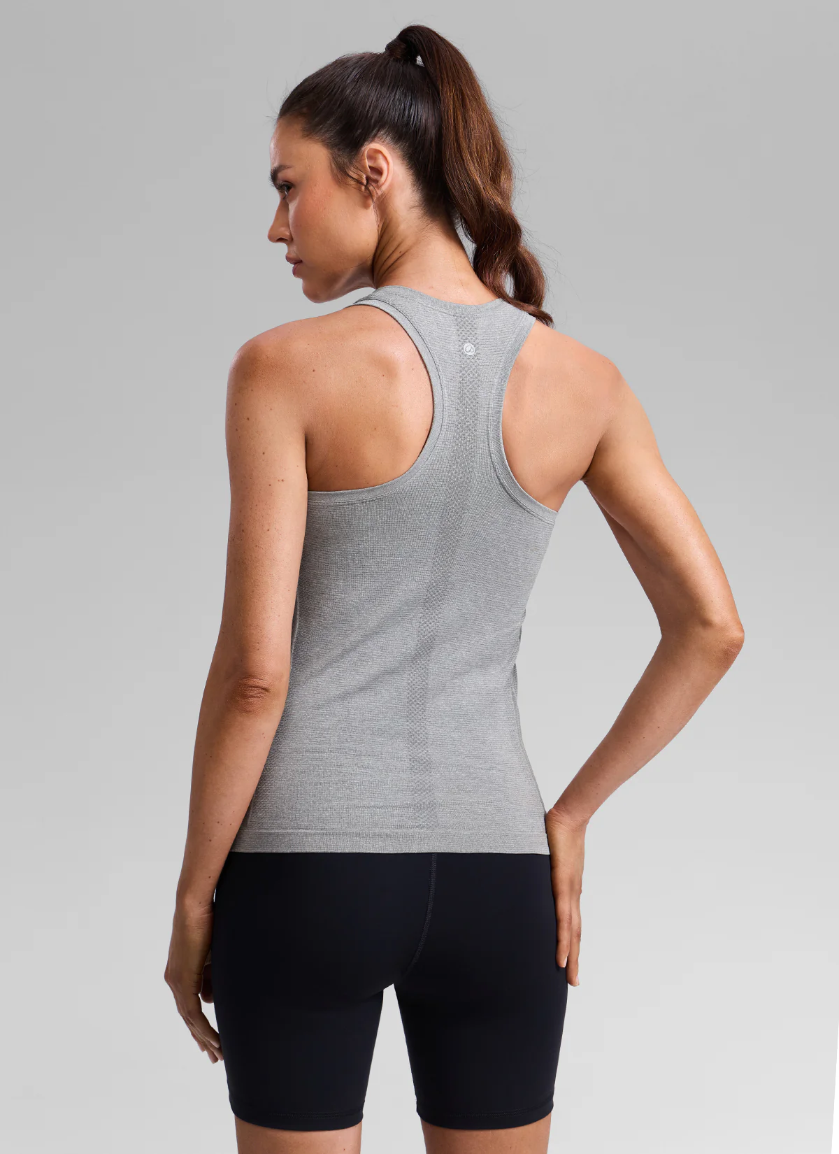 Seamless Racerback High Crewneck Hip Tank - Image 23