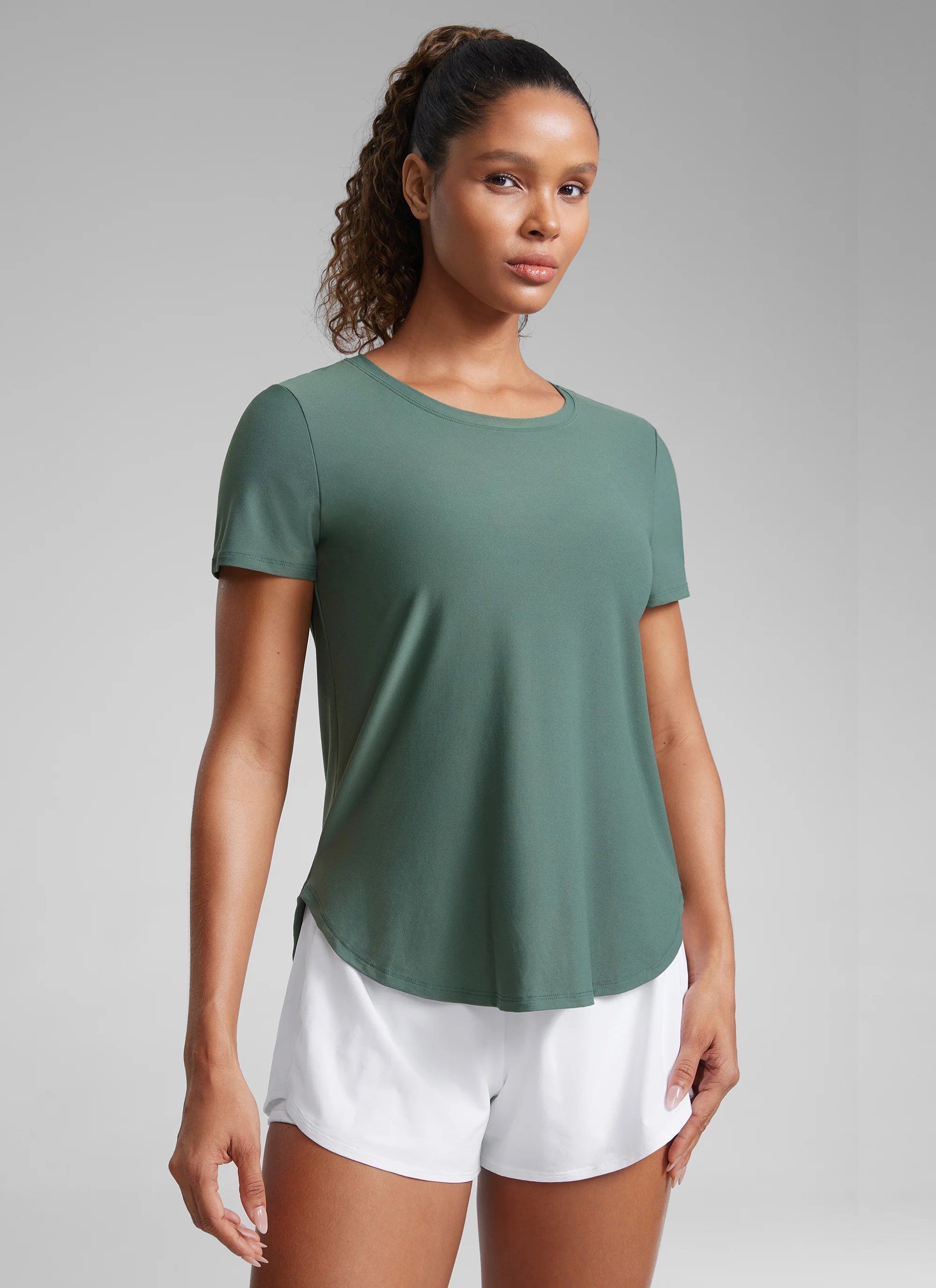 Cloudweight Crewneck Side Slit Short Sleeve - Image 11