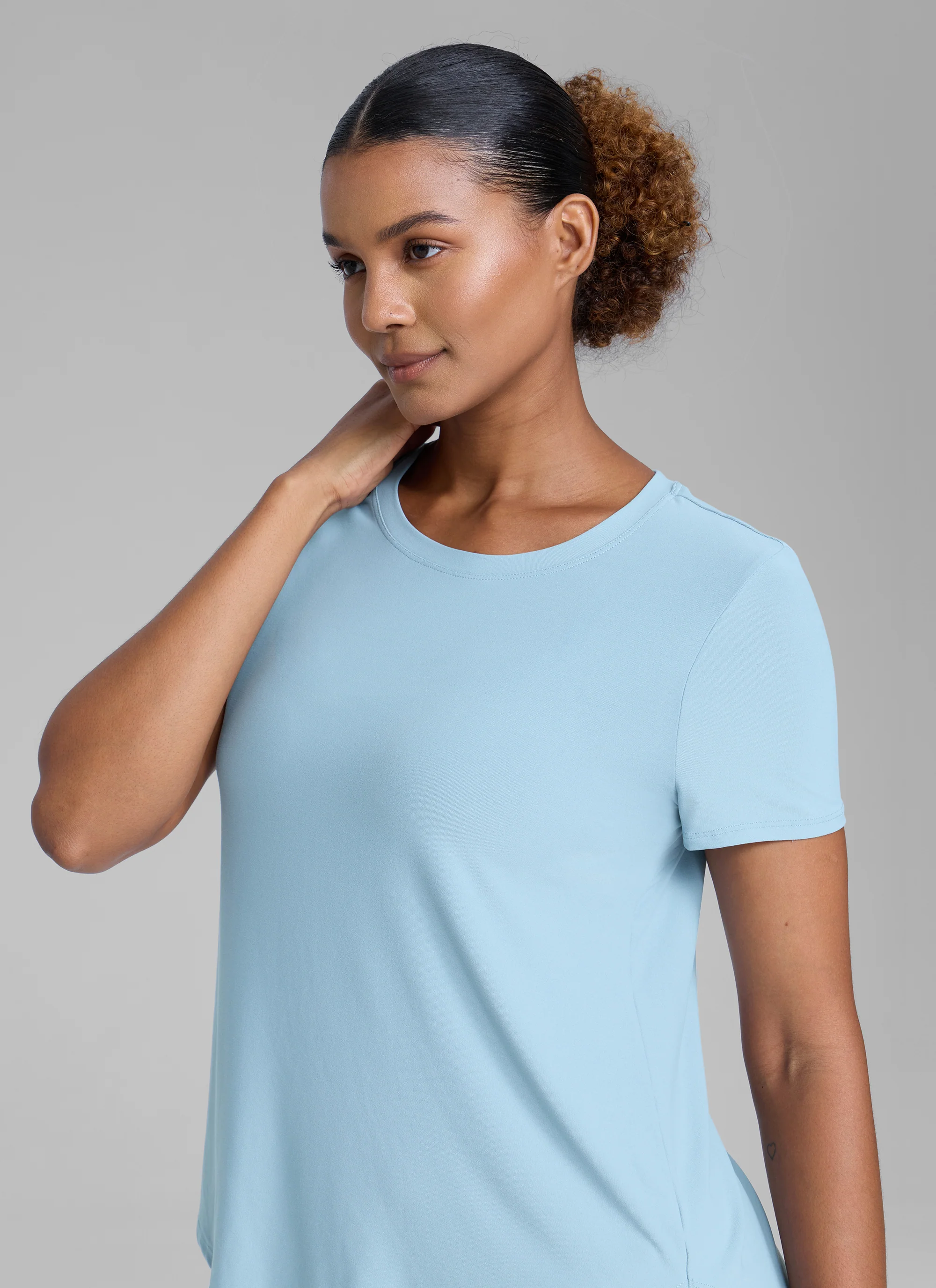 Cloudweight Crewneck Side Slit Short Sleeve - Image 4