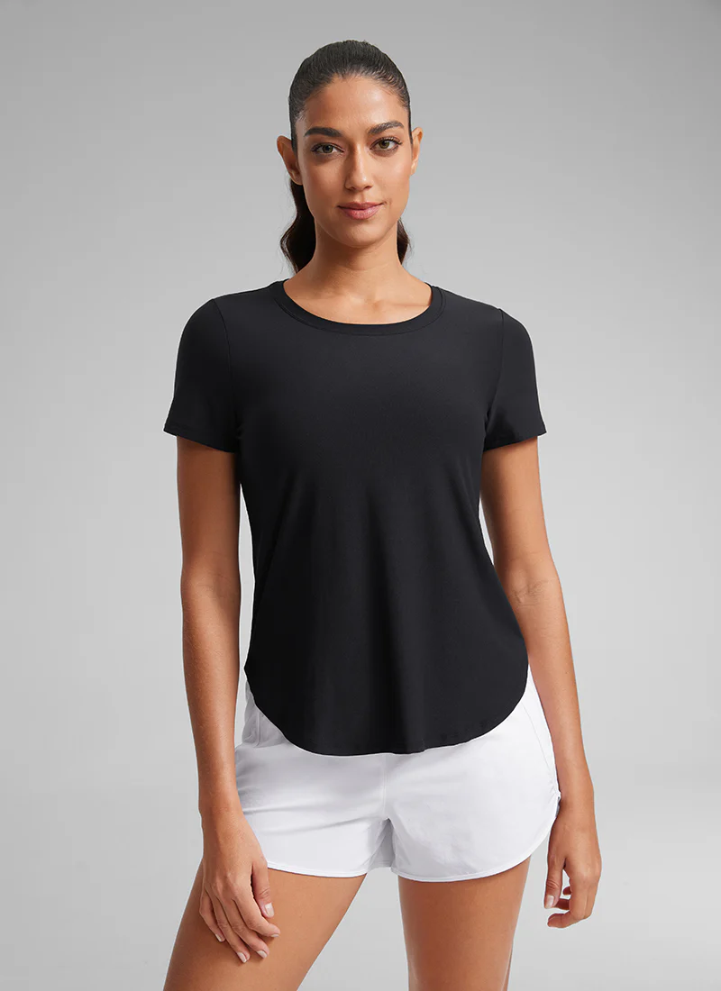Cloudweight Crewneck Side Slit Short Sleeve - Image 6