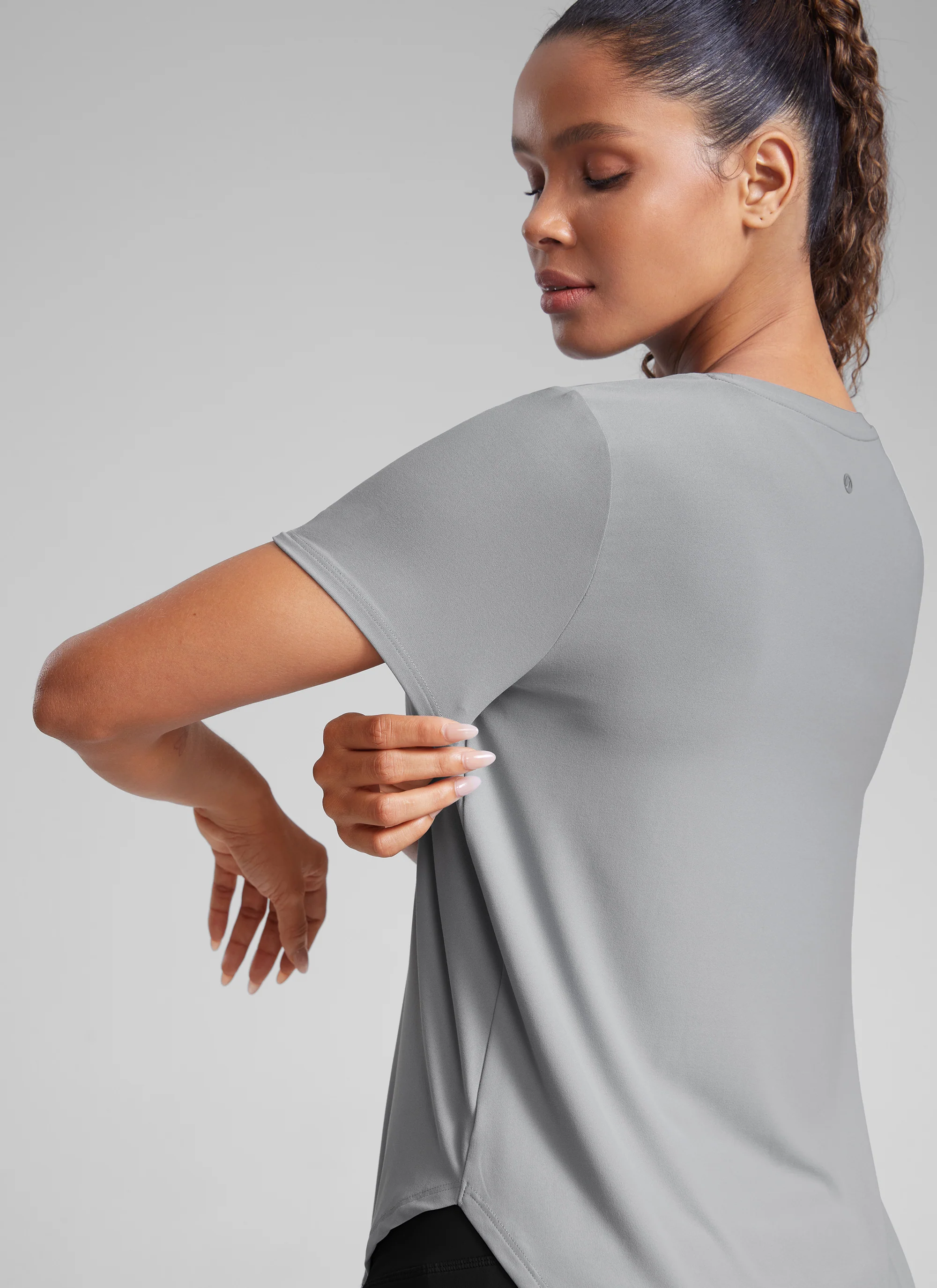 Cloudweight Crewneck Side Slit Short Sleeve - Image 3