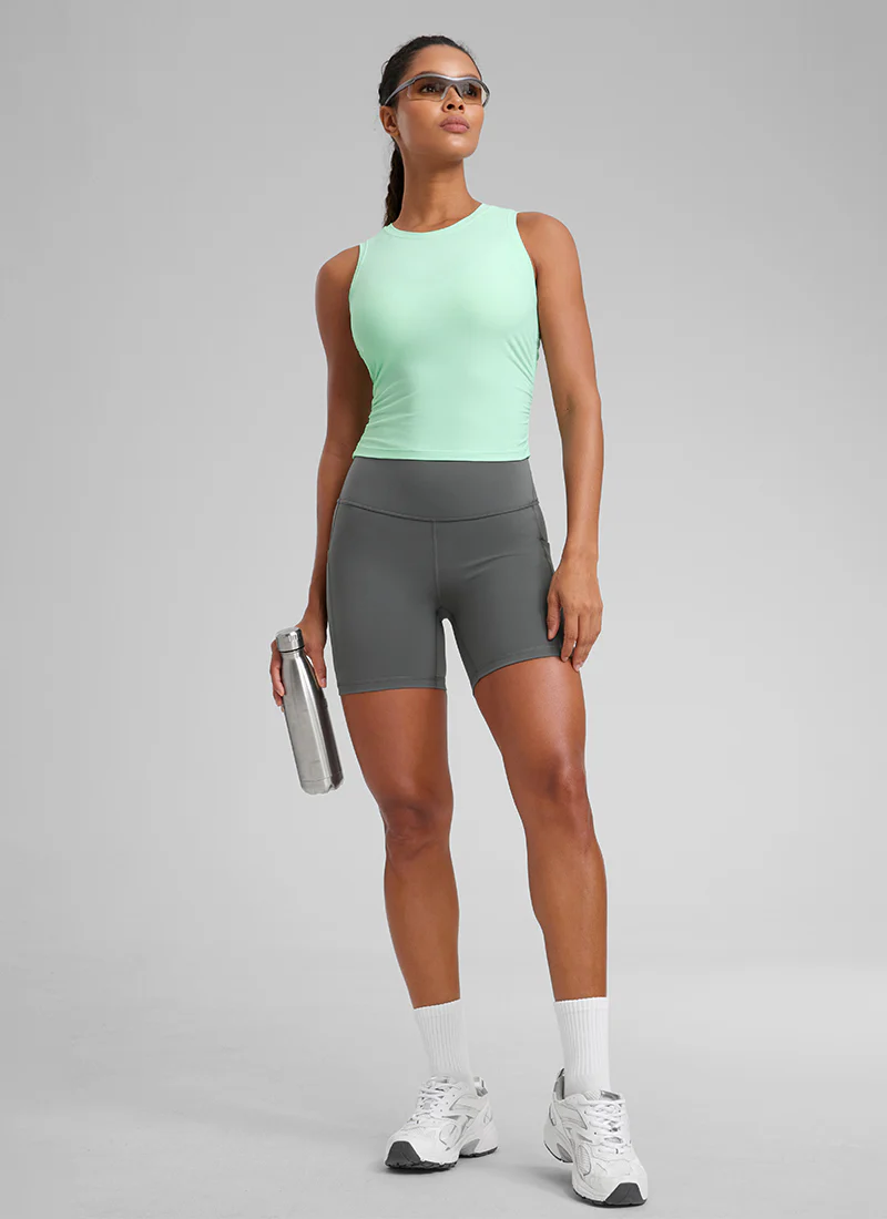 Cloudweight High Neck Ruched Tank - Image 3