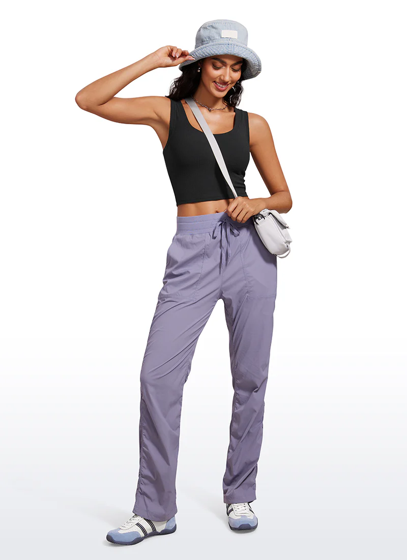 Ribbed Cropped Length Scoop Neck Tank - Image 6