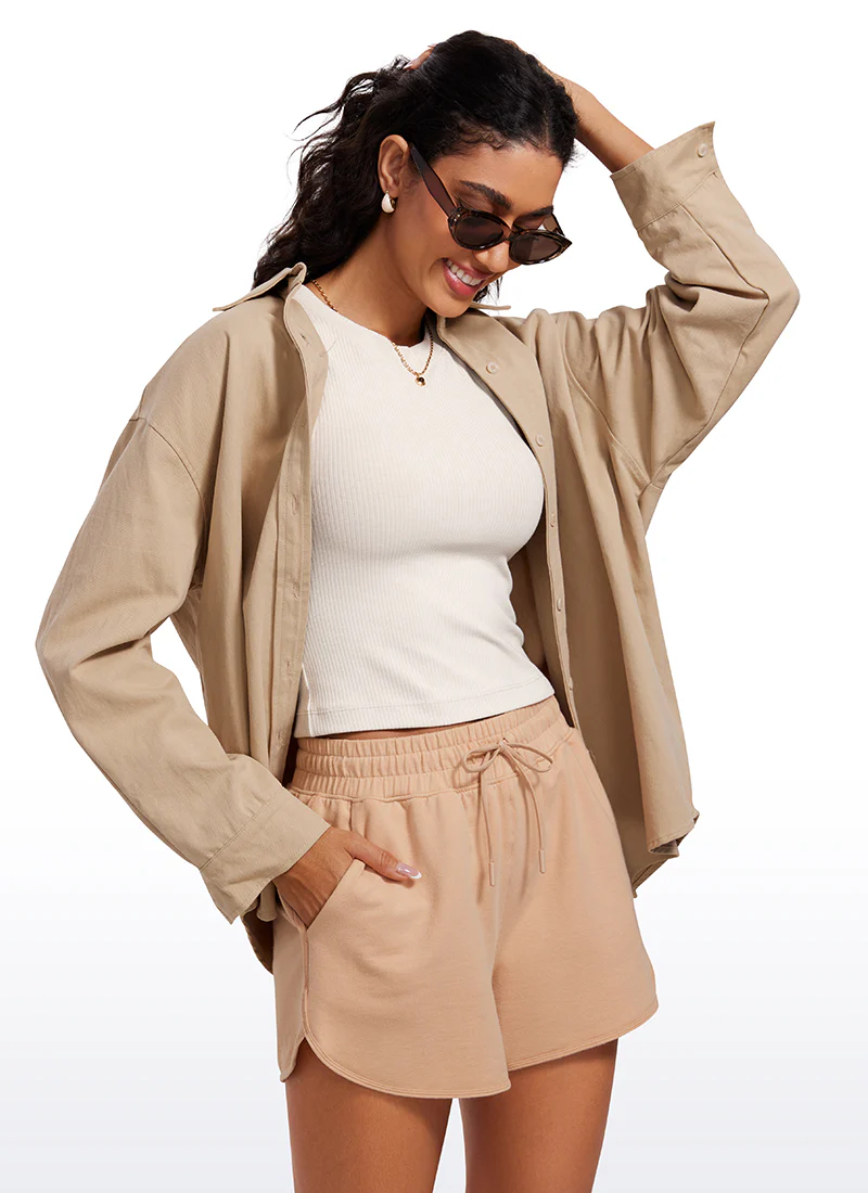 Ribbed Waist Length High Neck Tank - Image 3