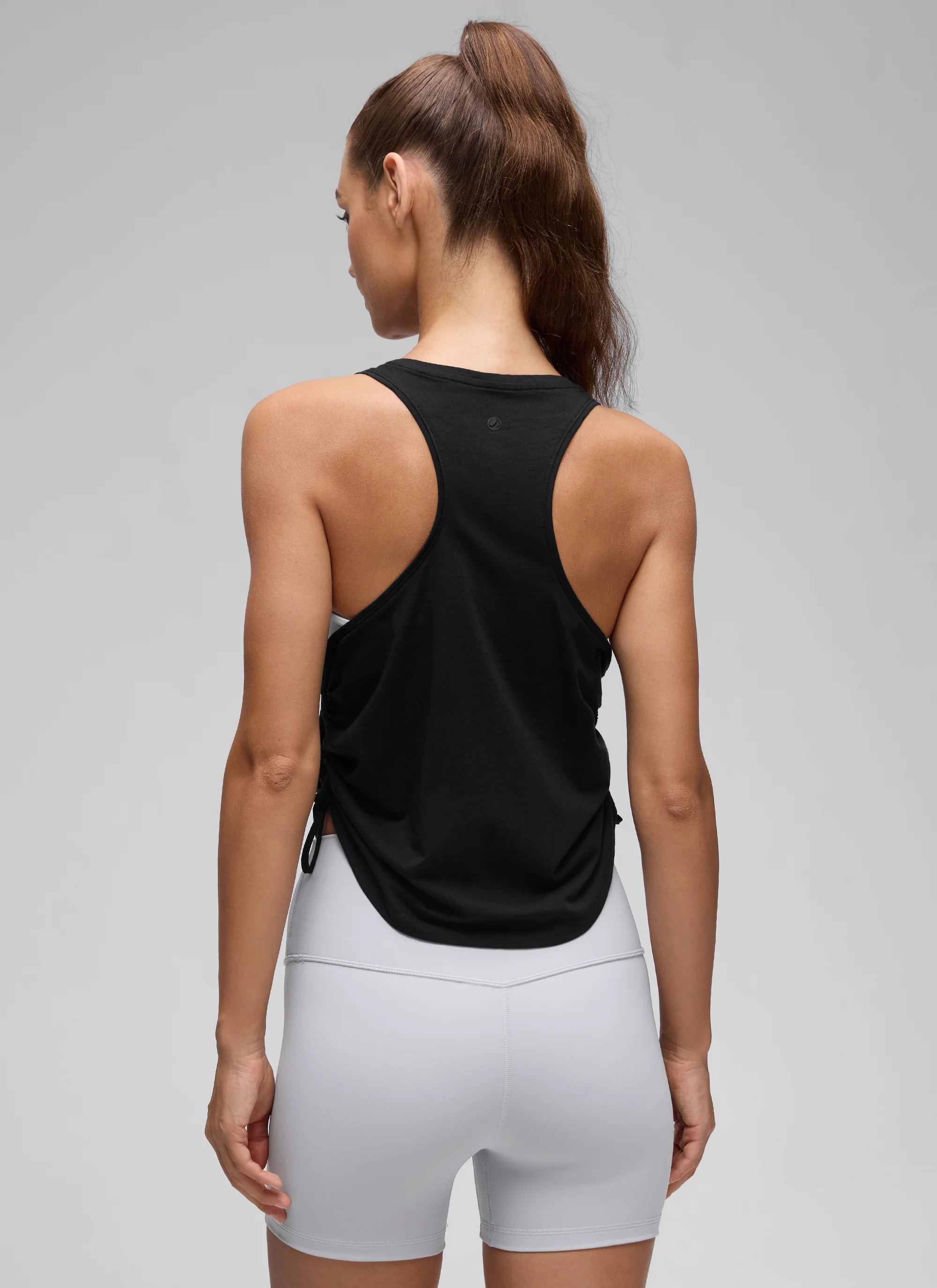 Pima Cotton Racerback Ruched Side Tank - Image 10