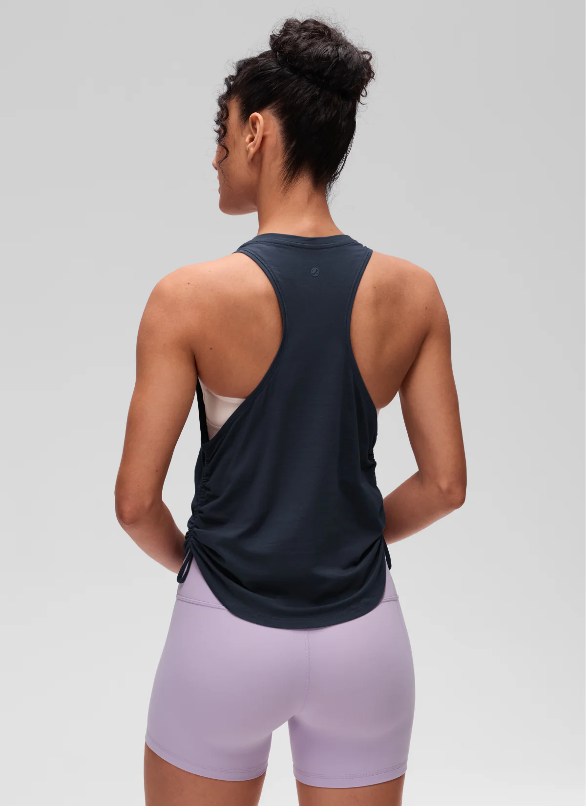 Pima Cotton Racerback Ruched Side Tank - Image 37