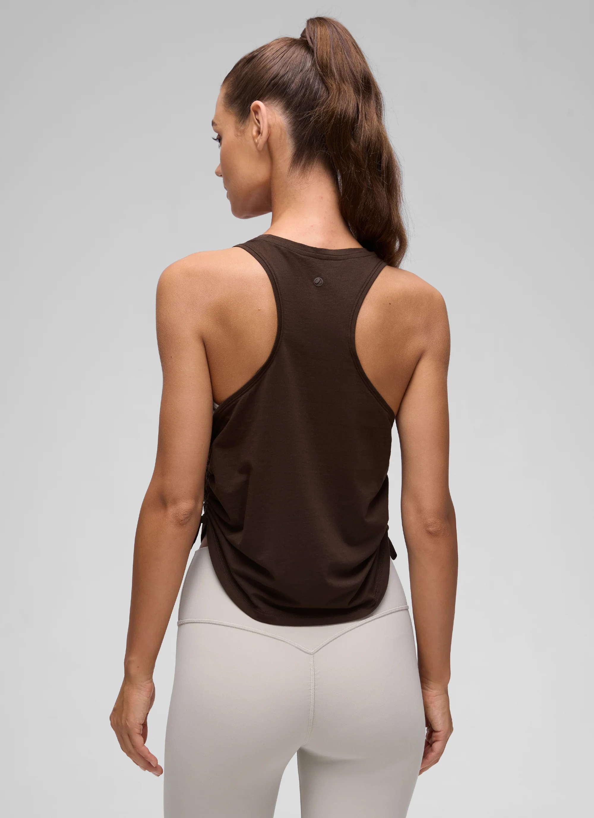 Pima Cotton Racerback Ruched Side Tank - Image 41