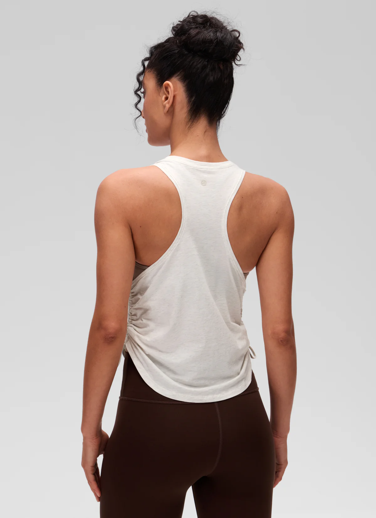 Pima Cotton Racerback Ruched Side Tank - Image 6