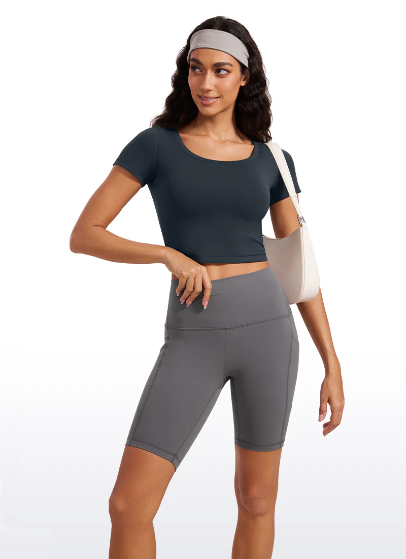Butterluxe Scoop Neck Cropped Short Sleeves - Image 11