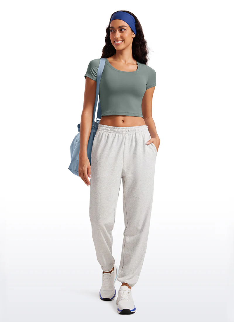 Butterluxe Scoop Neck Cropped Short Sleeves - Image 3