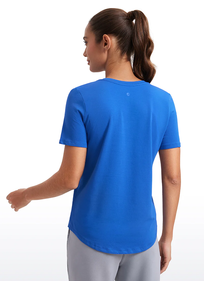 Pima Cotton Pro V Neck Short Sleeve - Image 11