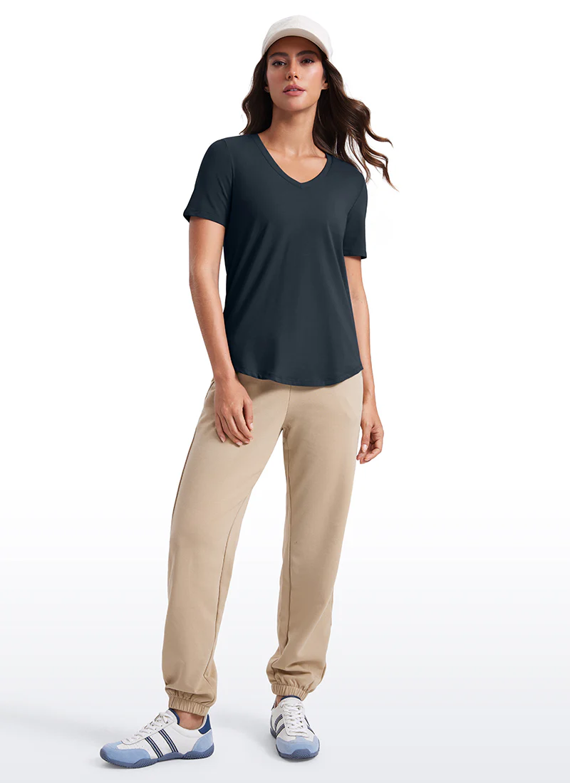 Pima Cotton Pro V Neck Short Sleeve - Image 15