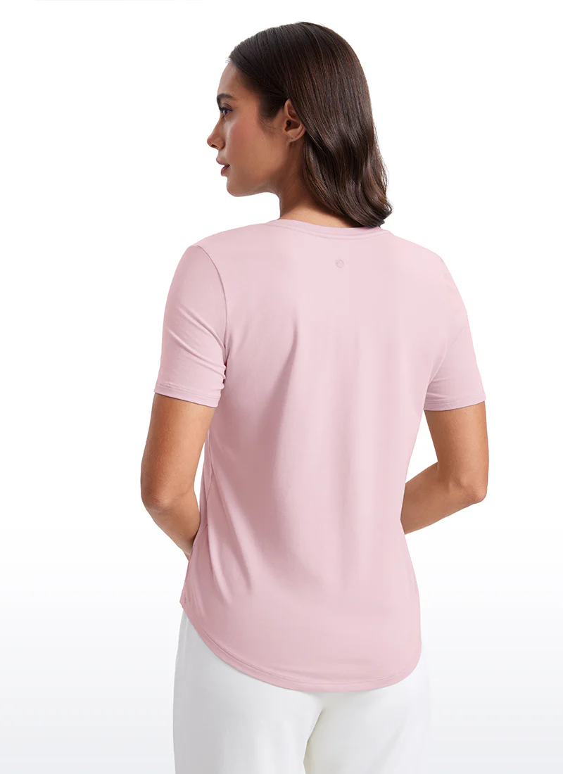 Pima Cotton Pro V Neck Short Sleeve - Image 22