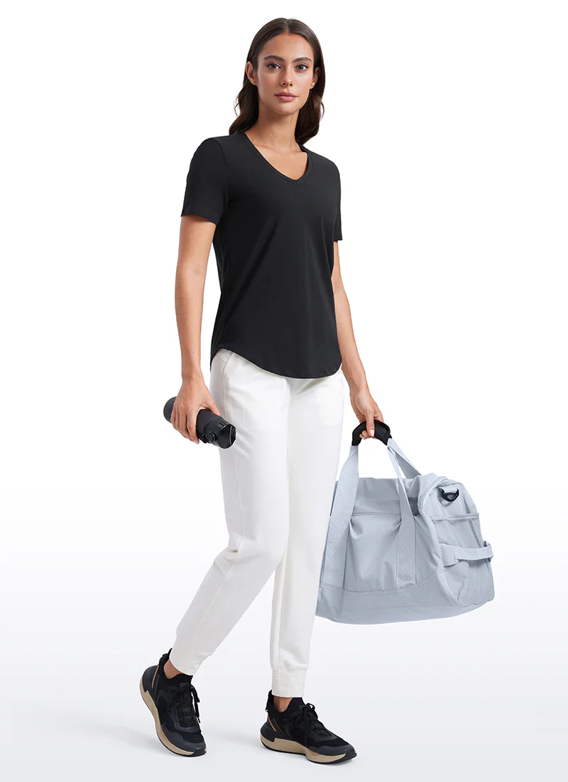 Pima Cotton Pro V Neck Short Sleeve - Image 3