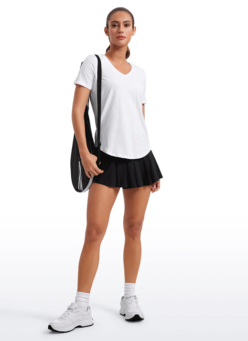 Pima Cotton Pro V Neck Short Sleeve - Image 8