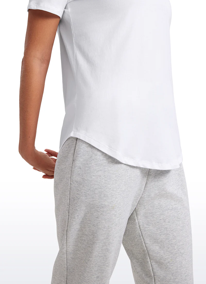Pima Cotton Pro V Neck Short Sleeve - Image 9