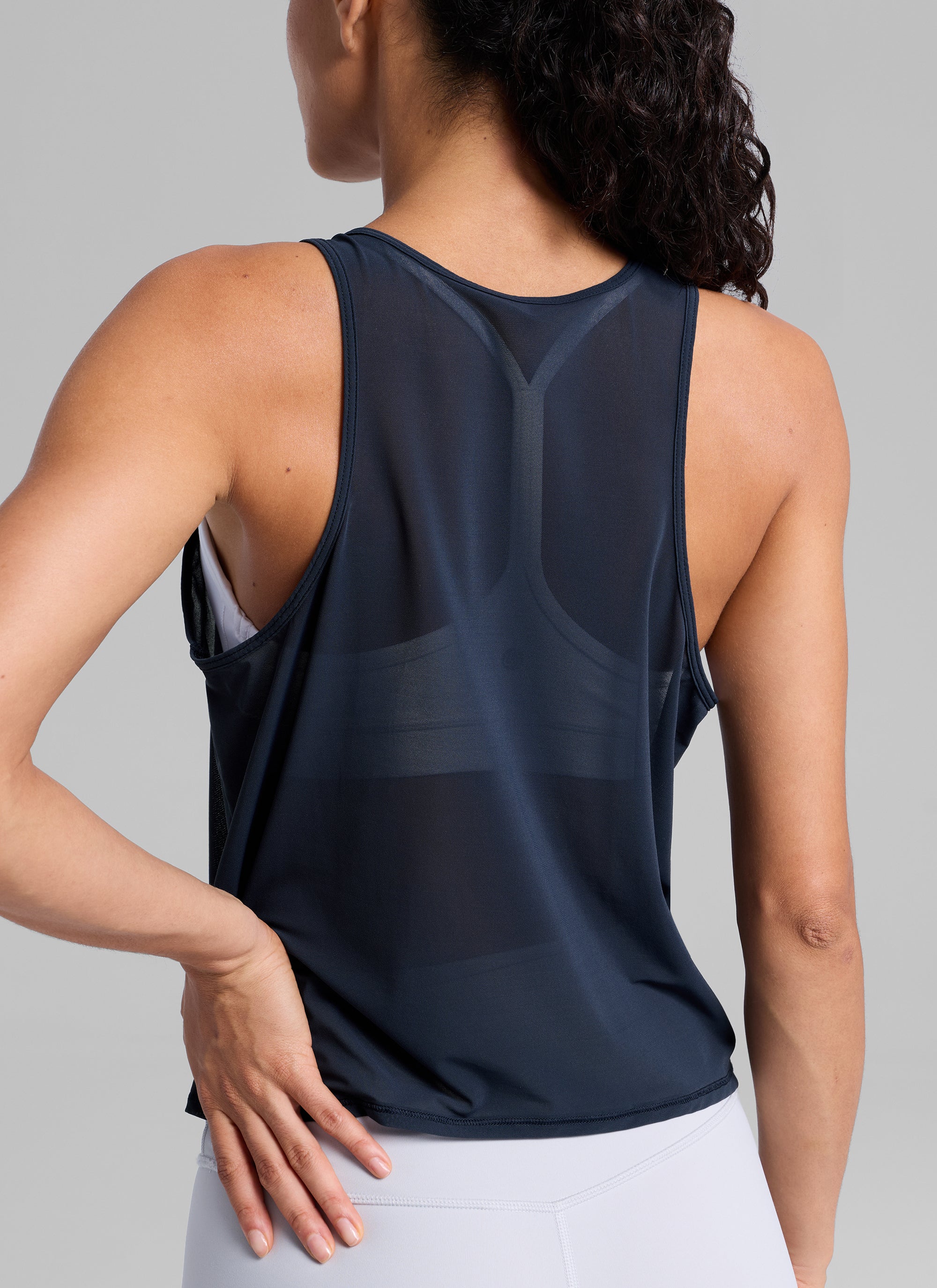 Mesh Relaxed Fit Workout Breathable Tank - Image 16