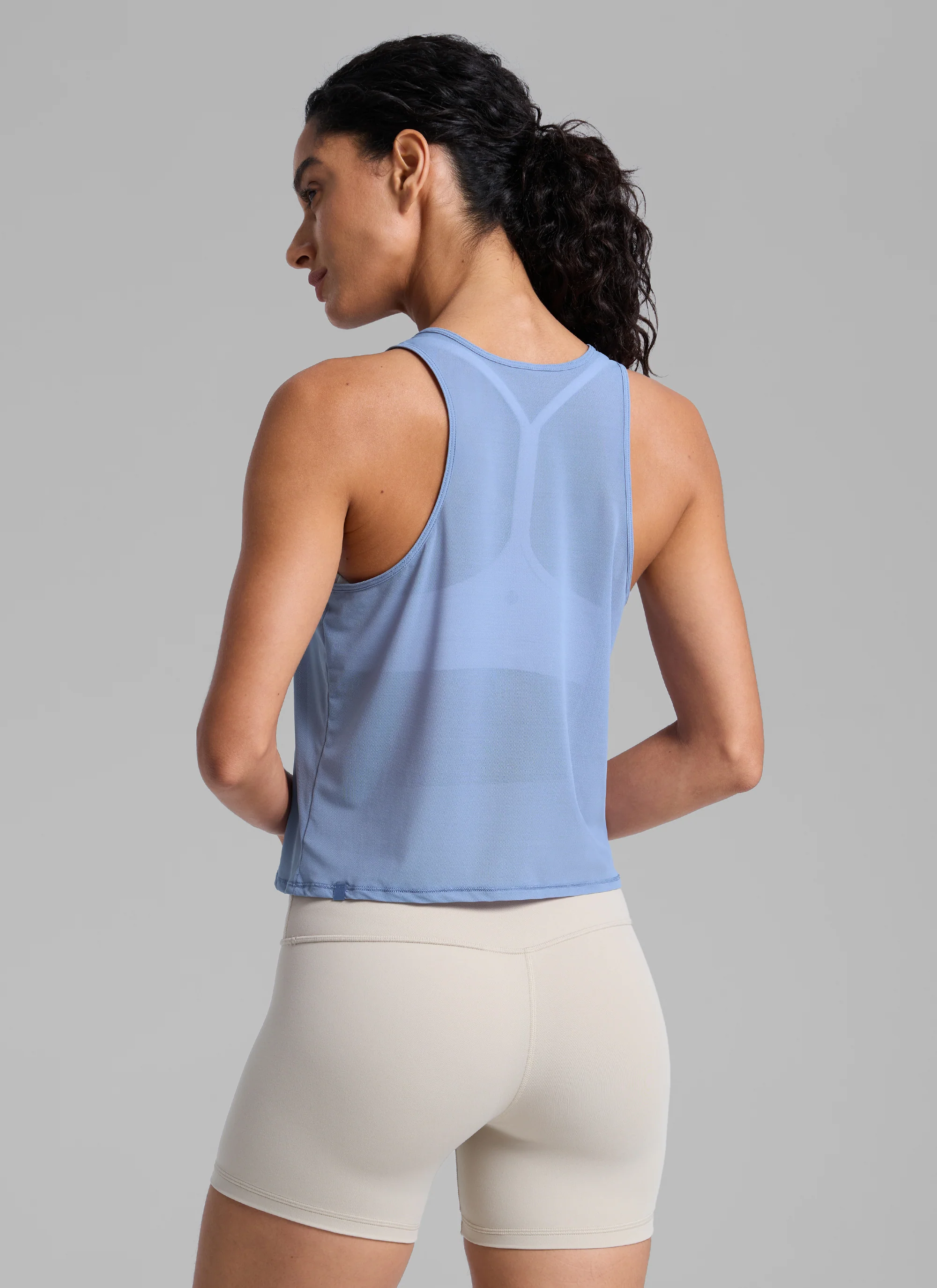 Mesh Relaxed Fit Workout Breathable Tank - Image 18