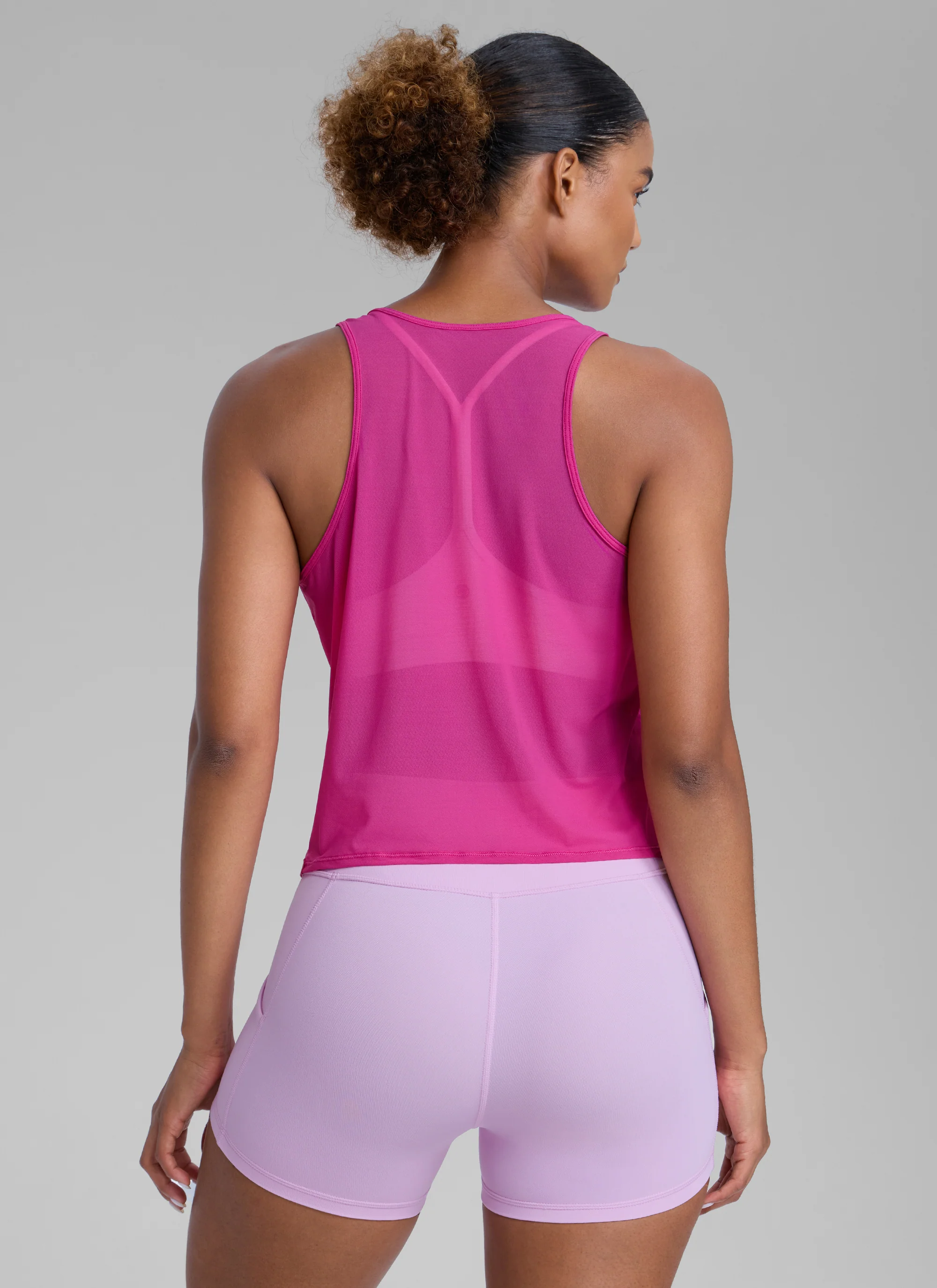 Mesh Relaxed Fit Workout Breathable Tank - Image 2