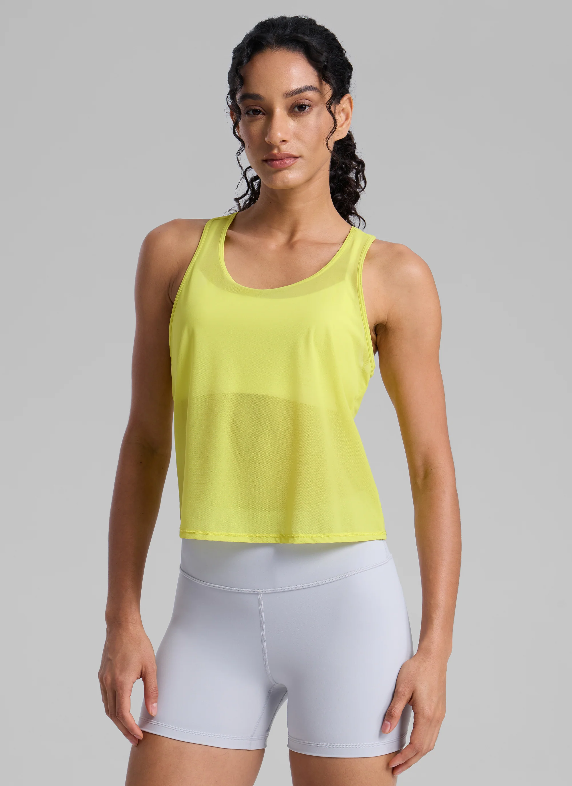 Mesh Relaxed Fit Workout Breathable Tank - Image 21
