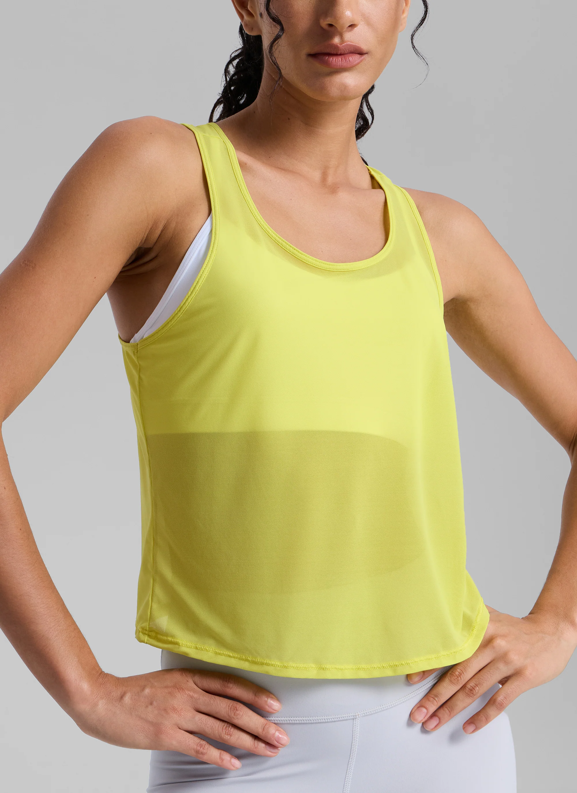 Mesh Relaxed Fit Workout Breathable Tank - Image 24